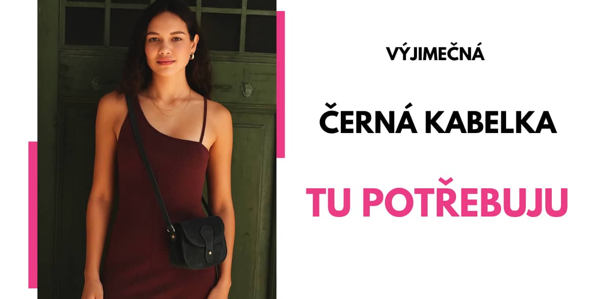 kabelka černá malá - dareceknamiru